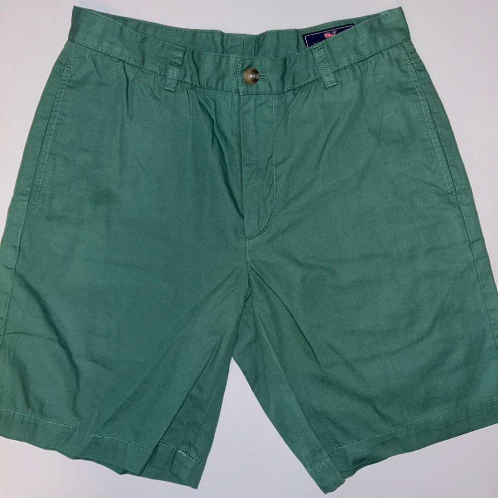 NWT Vineyard Vines Club‎ Short men’s flat front 9” chino shorts, green size 30
